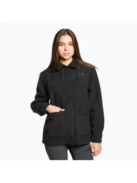 Jachetă fleece pentru femei The North Face Cragmont Fleece Shacket negru
