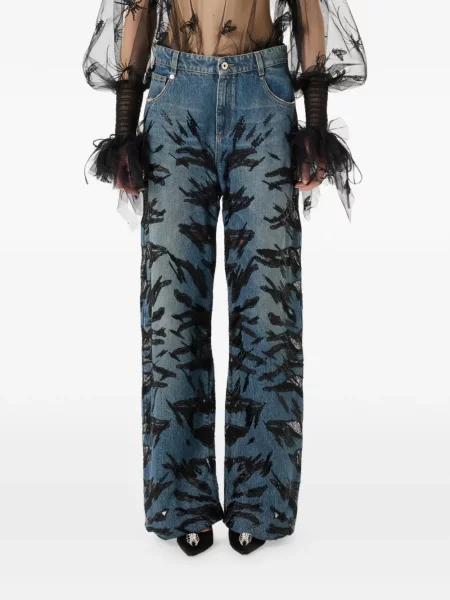 Cu centură blugi Blumarine albastru