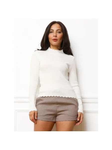 Top La Modeuse alb