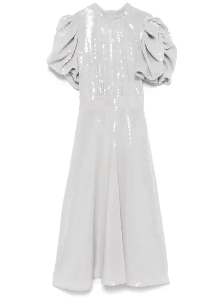 Rochie midi Rotate Birger Christensen până la genunchi de costum gri