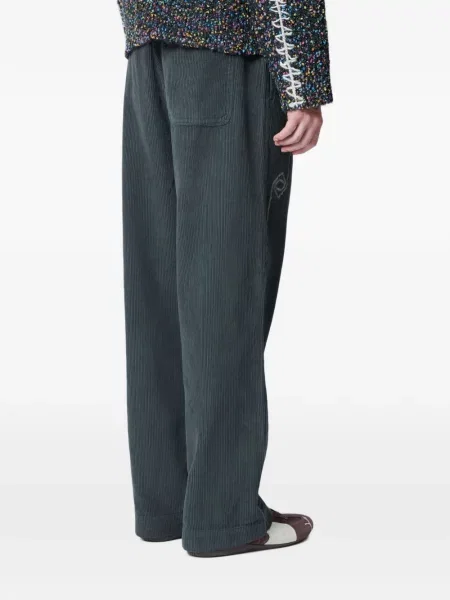 Pantaloni Achm cu autograf negru
