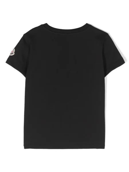 Koszulka dziecięca Moncler Enfant czarna
