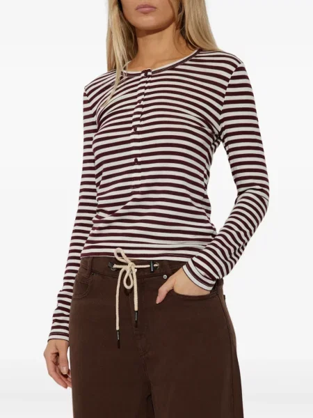 Długa koszulka Munthe w paski czarna