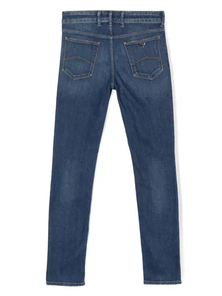 Jeansy dziecięce Emporio Armani niebieskie
