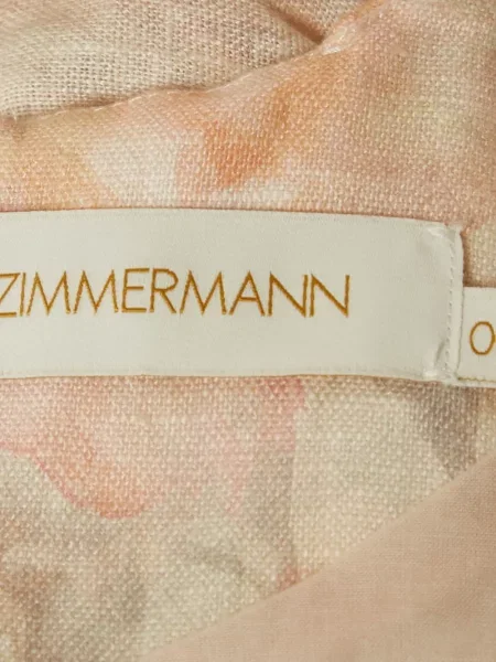 Rochie midi Zimmermann cu imagine roz