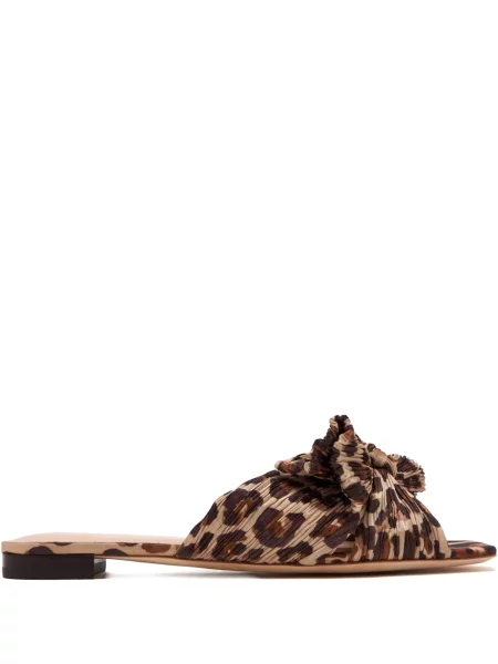 Sandale Loeffler Randall cu funde fără toc cu model leopard maro