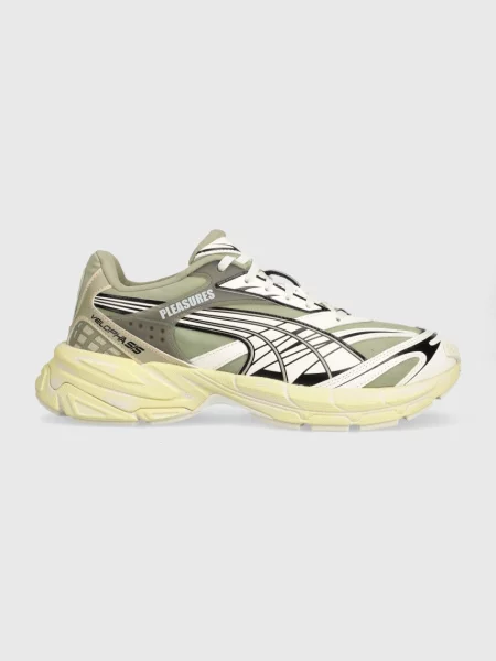 Кроссовки Puma в цветочек бежевые