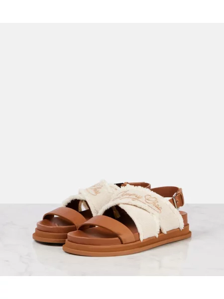 Sandale Jimmy Choo cu broderie din piele