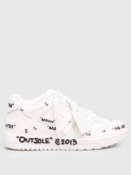 Шкіряні кросівки Out Of Office Off-white білі