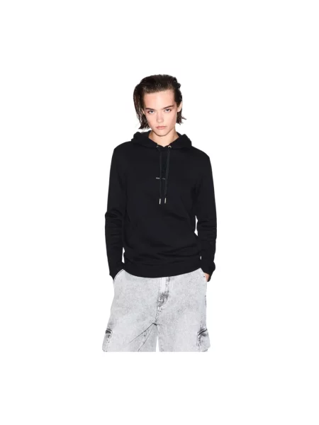 Bluza z kapturem Armani Exchange z kapturem czarna