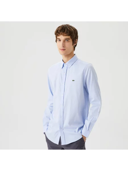 Lacoste Koszula Tkana Lacoste niebieska