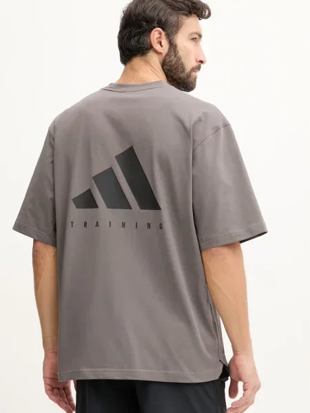 Adidas Performance tricou de antrenament gri