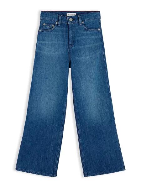 Tommy Hilfiger blugi wide leg pentru copii MABEL albastru