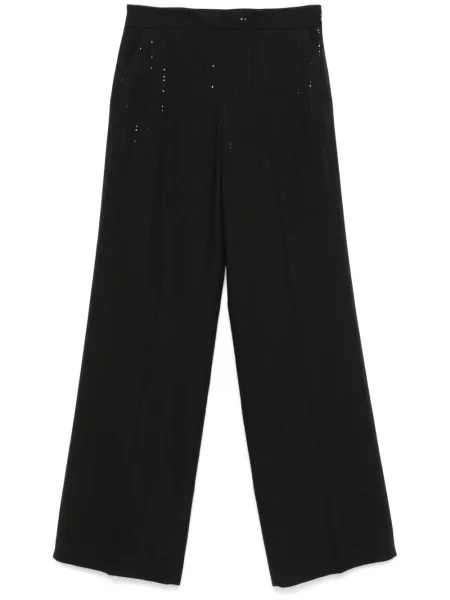 Pantaloni Twinset cu paiete negru