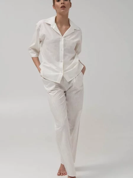 Костюмная пижама Leinle белая