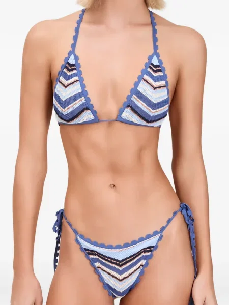 Bikini Devon tricotate albastru