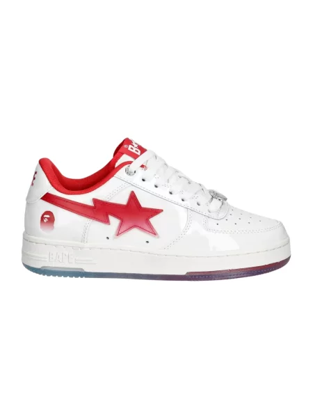 A Bathing Ape STA #4 sneakersy skórzane białe