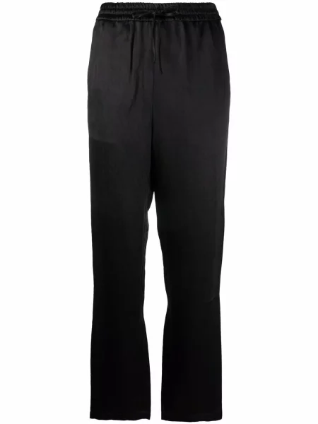 Saténové kalhoty Rag & Bone černé