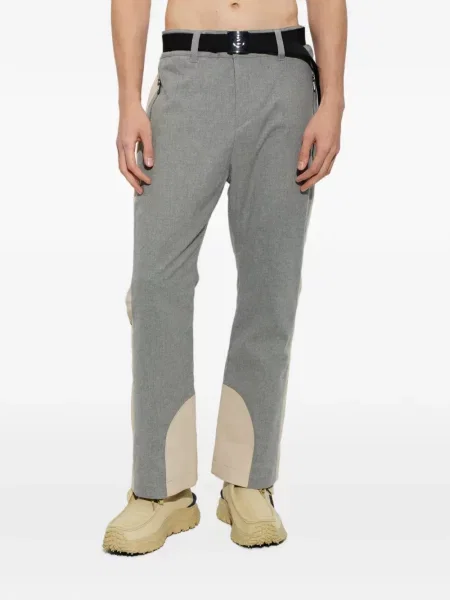Cu centură pantaloni de schi Bogner gri