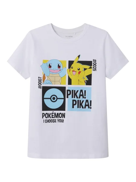 TWO SOON Tricou Pokémon albastru marin / albastru deschis / galben / roșu alb