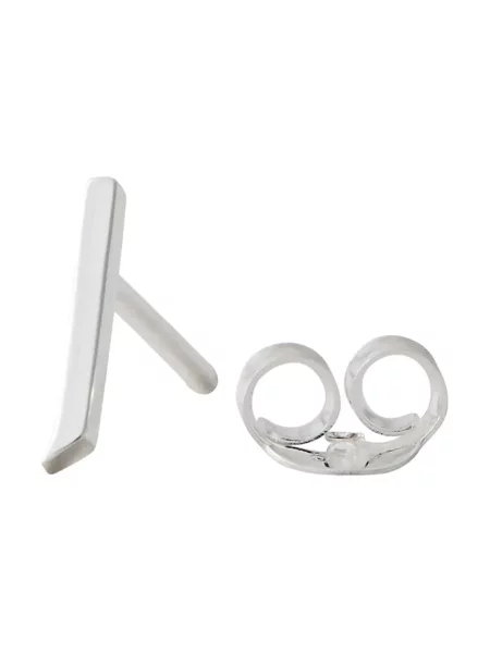 Stříbrná náušnice Design Letters