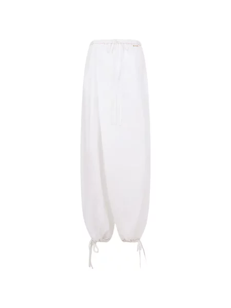 Pantaloni Marni alb
