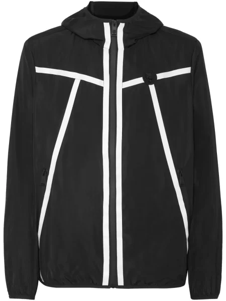 Geacă de vânt Plein Sport cu glugă negru