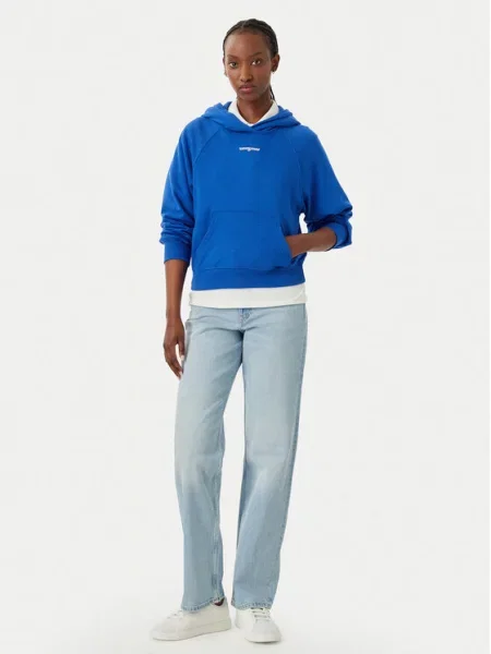 Tommy Jeans Džemperis Script mėlyna