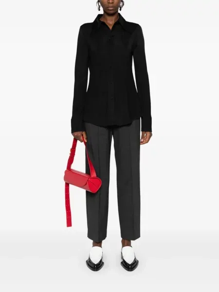 Gulerat cămașă Jil Sander negru