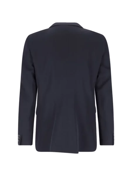 Μάλλινος μπλέιζερ Comme Des Garçons Homme Plus διπλόκουμπα μπλε