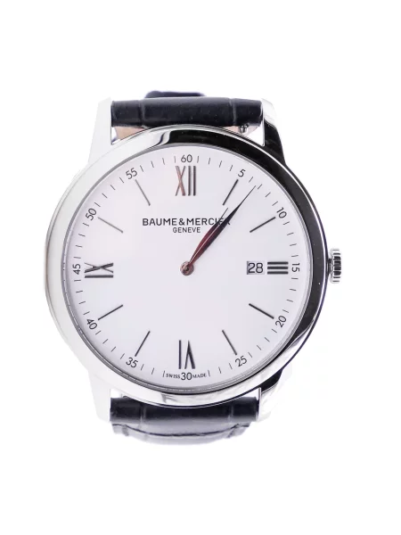 Zegarek Baume Et Mercier biały