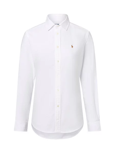 Polo Ralph Lauren bluzka koszulowa Kobiety jednolity 34 biały