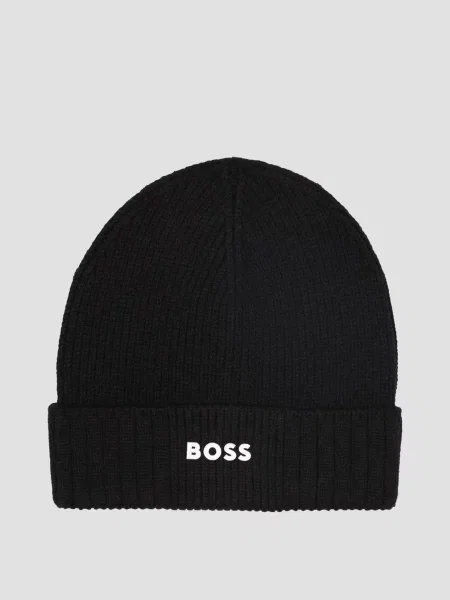 Детская шапка Boss черная