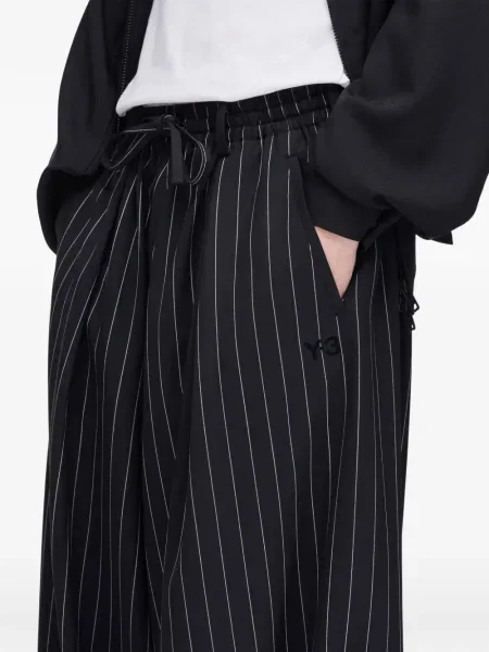 Pantaloni Y-3 cu dungi negru