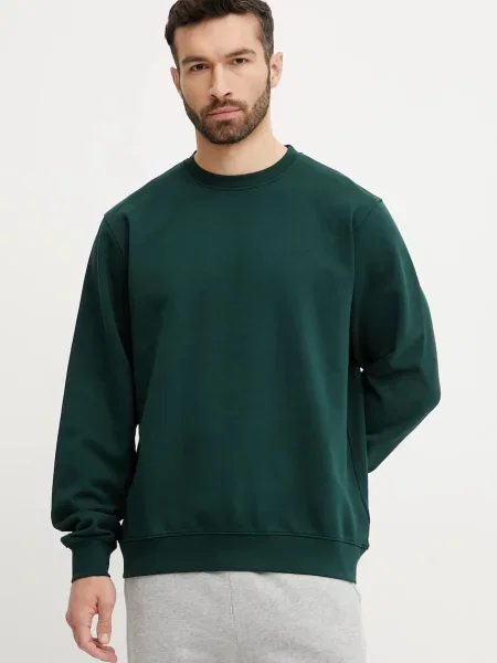 Меланжов суитчър Poc с принт зелено