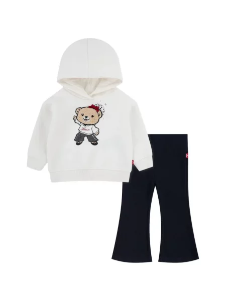 Bluza z kapturem dziecięca Levi's biała