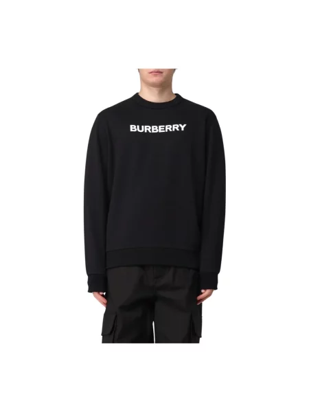 Bluza Burberry z nadrukiem z dekoltem w kształcie litery U czarna