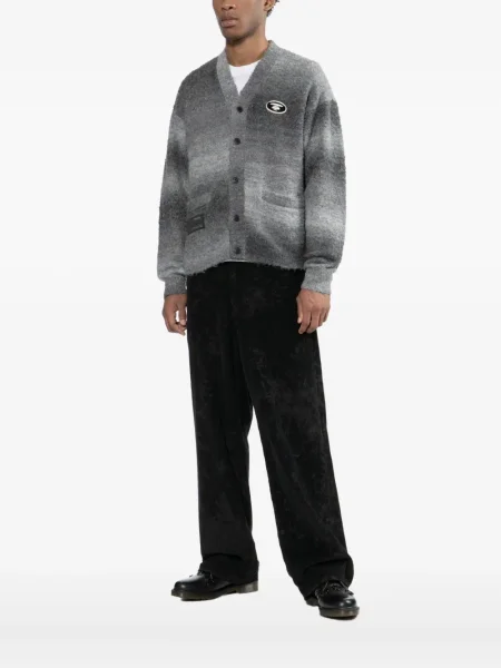 Cardigan Aape By A Bathing Ape cu broderie gri