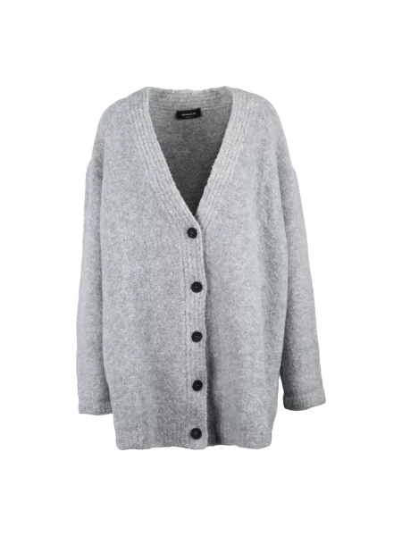 Maksi kardigan Fabiana Filippi wełniany szary