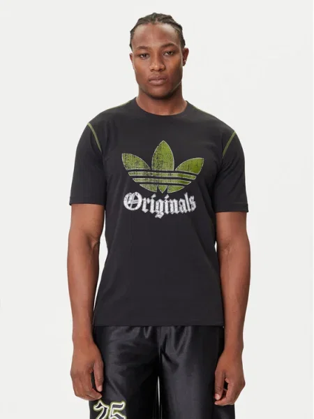 Тениска adidas Originals Grfx Tee с принт черно