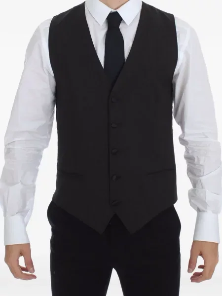 Vestă Dolce & Gabbana cu decolteu în V negru