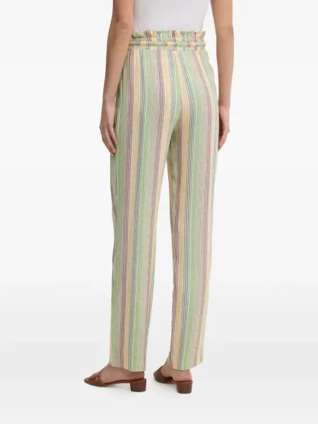 Prugaste vezica za zatezanje hlače La Petite Française zelena