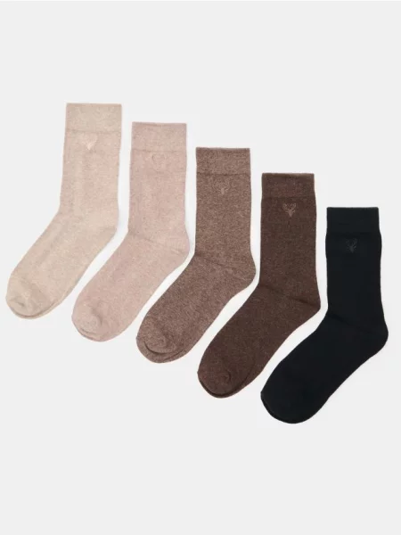 Sinsay ponožky s výšivkou 5 pack vícebarevná