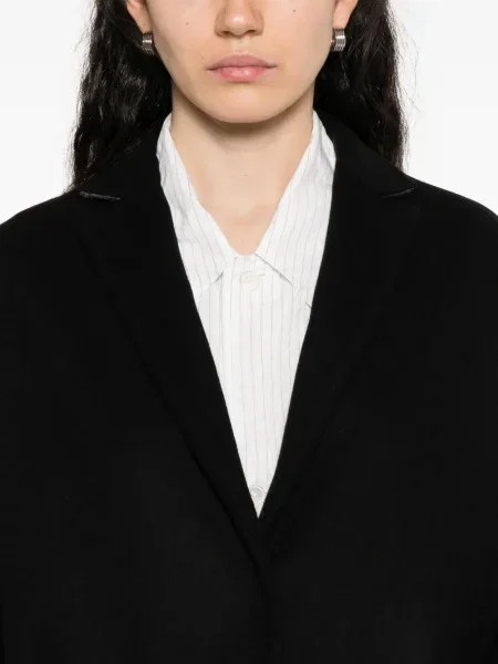 Palton Semicouture de lână negru