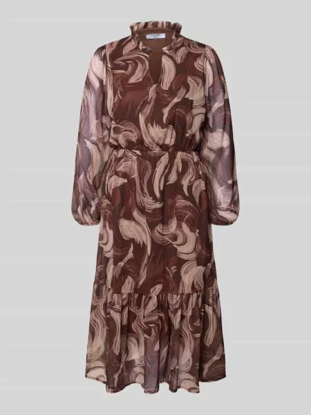 Sukienka midi z dekoltem w serek model Zabaione