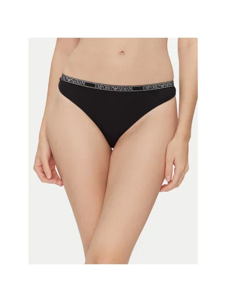 Emporio Armani Underwear Komplektas: 2 klasikinių kelnaičių poros juoda