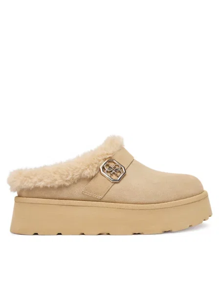 Дутики Guess бежевые