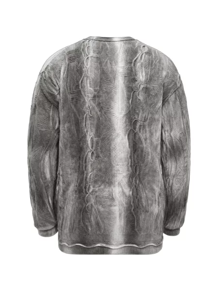 Dzianinowy sweter Carlo Colucci szary