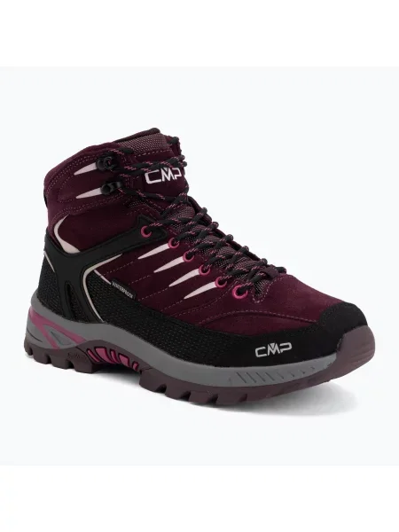 Încălțăminte de trekking pentru copii CMP Rigel Mid Waterproof black berry/amaranto negru