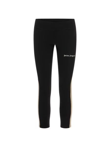Pantaloni Palm Angels cu dungi cu imagine negru
